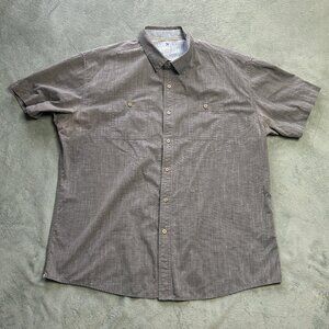 Kuhl Mens Short Sleeve Button Up Shirt XXL Gray Karib